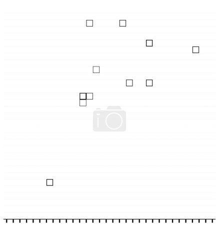 Ilustración de Patrón geométrico medio tono blanco y negro. ilustración vectorial - Imagen libre de derechos