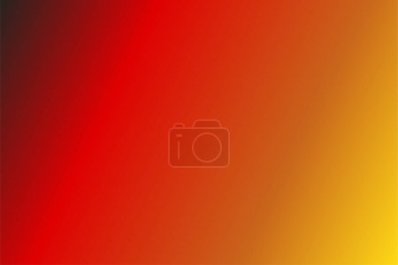 Illustration for Colorful abstract blur gradient background with Black, Scarlet, Desert Sun, Yellow colors. Soft blurred backdrop. Defocused vector illustration template for your graphic design, banner, web - Royalty Free Image