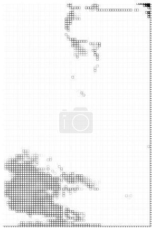 Téléchargez les illustrations : Éléments de conception carrée. pixel fond - en licence libre de droit