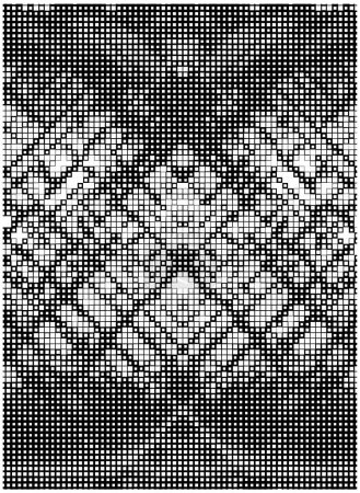 Illustration for Square design elements. pixel background - Royalty Free Image