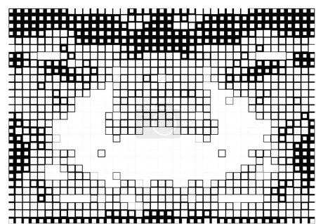 Téléchargez les illustrations : Éléments de conception pixel. fond de mosaïque - en licence libre de droit