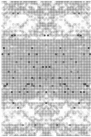 Illustration for Pixel design elements. mosaic background - Royalty Free Image