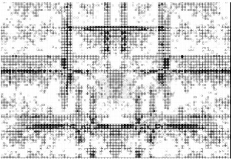 Téléchargez les illustrations : Éléments de conception pixel. fond de mosaïque - en licence libre de droit
