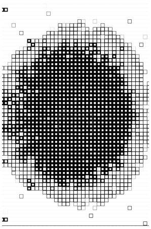 Illustration for Abstract geometric black and white background. vector illustration. - Royalty Free Image