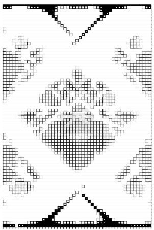 Illustration for Abstract geometric black and white background. vector illustration. - Royalty Free Image