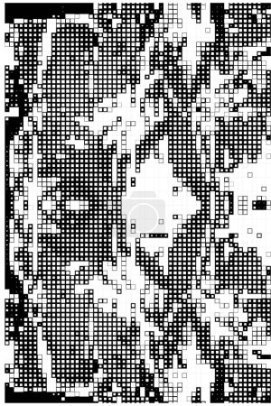 Ilustración de Fondo geométrico abstracto en blanco y negro. ilustración vectorial. - Imagen libre de derechos