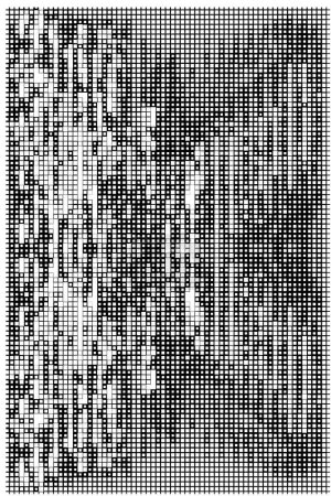 pixel mosaic based on square icon. black and white abstract background 