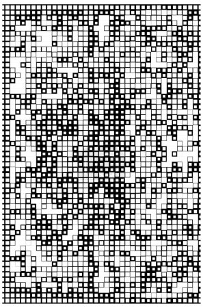Ilustración de Fondo abstracto. Textura monocromática. Líneas blancas y negras sobre fondo blanco. - Imagen libre de derechos