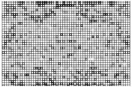 Ilustración de Patrón de medio tono blanco y negro. fondo geométrico abstracto. ilustración vectorial. - Imagen libre de derechos