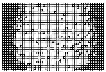 Illustration for Black and white halone one vector background. halftone dots texture - Royalty Free Image