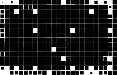 Illustration for Abstract black and white mosaic pattern - Royalty Free Image