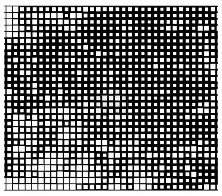 Téléchargez les illustrations : Abstrait fond noir et blanc avec des carrés. illustration vectorielle - en licence libre de droit