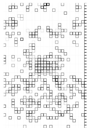 Ilustración de Fondo pixelado abstracto. textura monocromática. fondo texturizado en blanco y negro. fondo patrón - Imagen libre de derechos