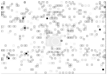 Ilustración de Fondo pixelado abstracto. textura monocromática. fondo texturizado en blanco y negro. fondo patrón - Imagen libre de derechos