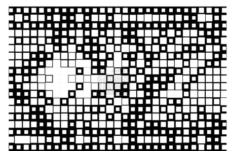 Illustration for Abstract black and white background with squares. vector illustration. mosaic concept - Royalty Free Image