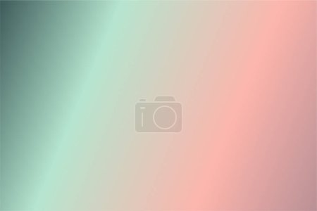 Ilustración de Plantilla de ilustración vectorial desenfocada para su diseño gráfico, banner, web, fondo de degradado de desenfoque abstracto colorido con malva salmón menta verde azulado colores - Imagen libre de derechos
