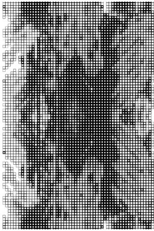 Illustration for Abstract black and white background with squares. vector illustration design. square pixels. mosaic concept - Royalty Free Image