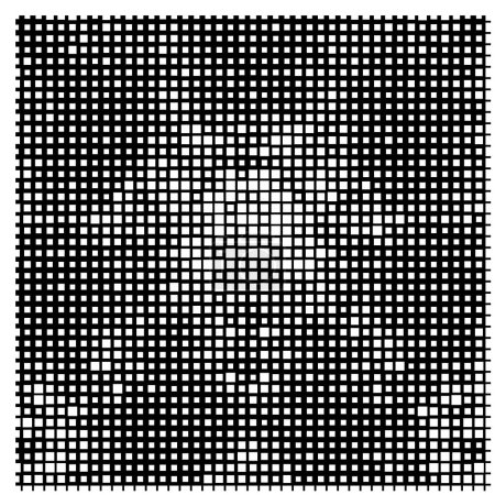 Ilustración de Diseño abstracto en blanco y negro. póster con píxeles cuadrados. - Imagen libre de derechos