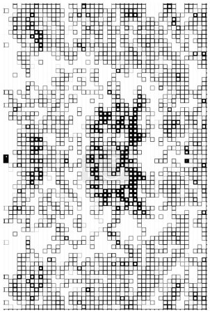 Ilustración de Fondo abstracto pixel grid. diseño de ilustración vectorial. píxeles cuadrados. concepto de mosaico - Imagen libre de derechos