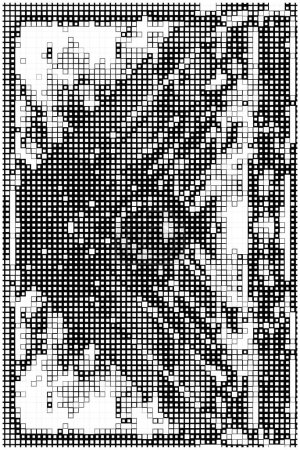 Ilustración de Fondo abstracto pixel grid. diseño de ilustración vectorial. píxeles cuadrados. concepto de mosaico - Imagen libre de derechos