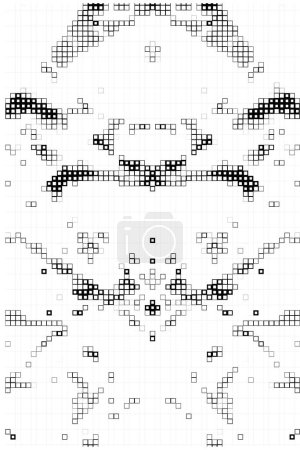 Illustration for Abstract black and white geometric squares for design - Royalty Free Image