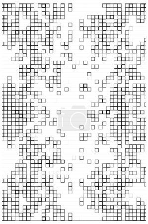 Foto de Cuadrados geométricos abstractos en blanco y negro para el diseño - Imagen libre de derechos