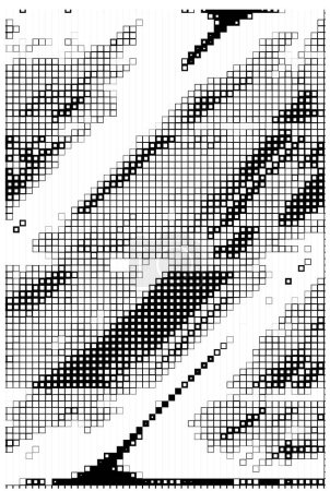 Illustration for Abstract mosaic   black and white background - Royalty Free Image