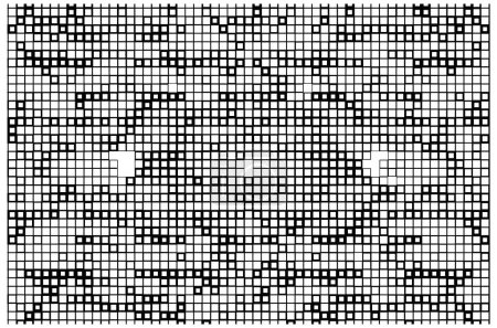 Ilustración de Cuadrados geométricos abstractos en blanco y negro para el diseño - Imagen libre de derechos