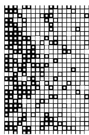 Illustration for Abstract black and white geometric squares for design and graphic - Royalty Free Image