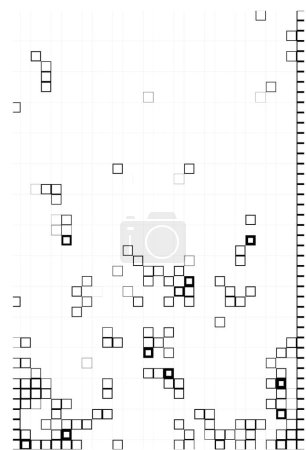 Illustration for Abstract pixel square grid in flat style. vector illustration design. square pixels. mosaic concept - Royalty Free Image