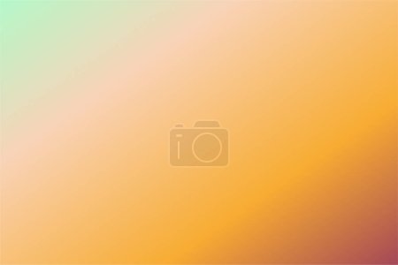 Ilustración de Fondo de degradado de colores suaves pastel abstracto con colores de menta, melocotón, mandarina y marsala - Imagen libre de derechos