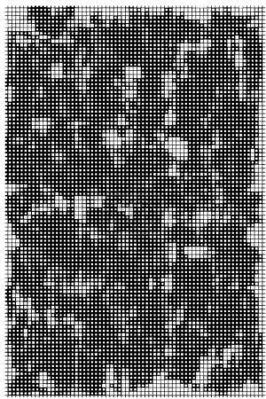 Ilustración de Patrón con píxeles cuadrados en blanco y negro. cartel abstracto - Imagen libre de derechos