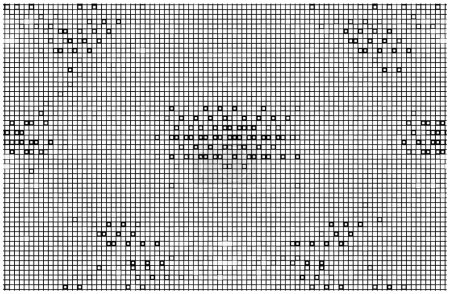 Ilustración de Fondo de pantalla con píxeles cuadrados en blanco y negro. cartel abstracto - Imagen libre de derechos