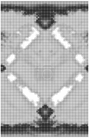 Ilustración de Fondo de pantalla con piezas de mosaico. ilustración abstracta en blanco y negro - Imagen libre de derechos