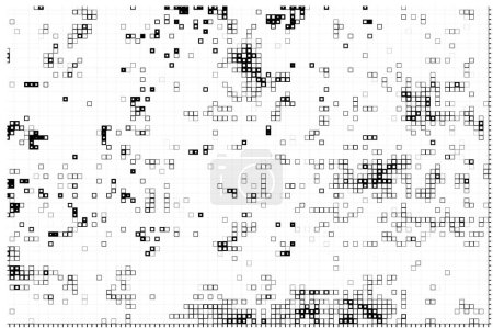 Illustration for Geometric black white pattern. vector illustration. seamless background - Royalty Free Image
