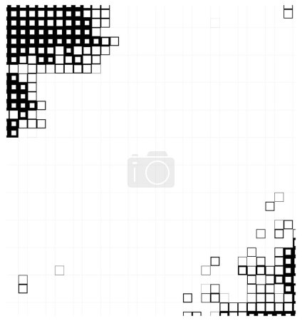 Ilustración de Geometric black white pattern. vector illustration. seamless background - Imagen libre de derechos