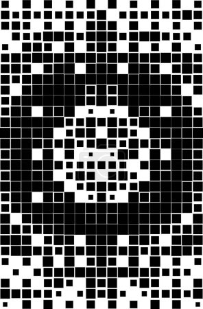 Téléchargez les illustrations : Geometric black white pattern. vector illustration. seamless background - en licence libre de droit
