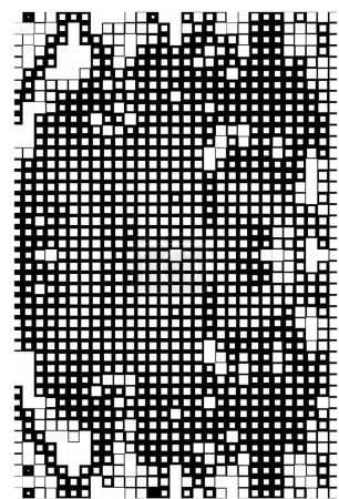 Téléchargez les illustrations : Abstrait vecteur créatif grungy monochrome noir et blanc fond texturé - en licence libre de droit