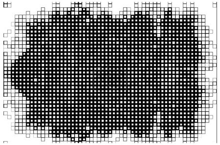 Ilustración de Volante creativo y abstracto. fondo de pantalla con píxeles en blanco y negro - Imagen libre de derechos