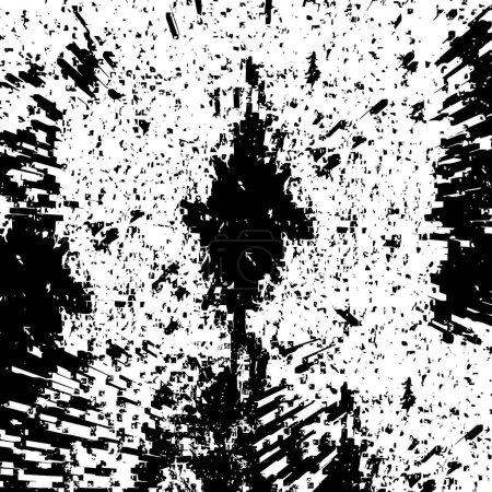 Ilustración de Distressed pattern in black and white. grunge texture and background. abstract texture.. - Imagen libre de derechos