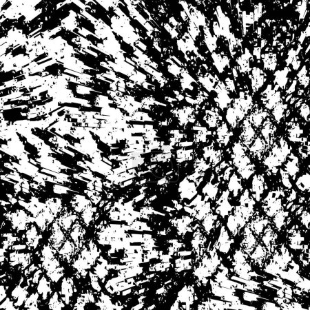 Ilustración de Black and white texture. abstract grunge vector illustration. - Imagen libre de derechos