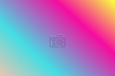 Illustration for Abstract pastel Yellow Hot Pink Cyan background - Royalty Free Image