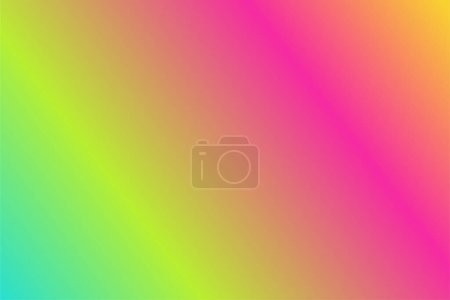 Illustration for Colorful gradient background Gold, Hot Pink, Neon Green, Aqua - Royalty Free Image