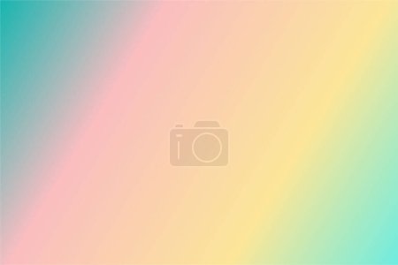 Illustration for Cyan, Champagne, Rosewater, Blue and Green abstract background. Colorful wallpaper, vector illustration - Royalty Free Image
