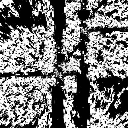 Ilustración de Fondo abstracto en blanco y negro, textura grunge. ilustración vectorial. - Imagen libre de derechos