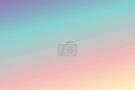 Illustration for Creative abstract gradient Yellow Rose Quartz Spearmint Purple background - Royalty Free Image