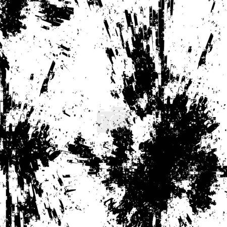 Illustration for Black and white abstract background with grunge effect - Royalty Free Image