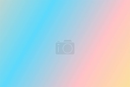 Illustration for Colorful gradient background Peach, Rosewater, Turquoise, Spearmint - Royalty Free Image