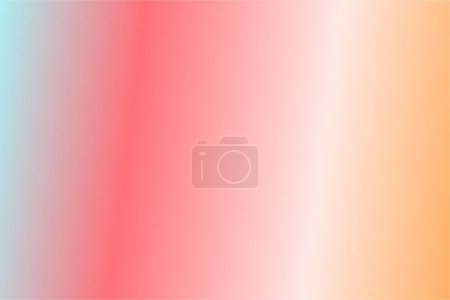 Illustration for Colorful gradient background Cyan, Coral, Rose, Quartz, Orange - Royalty Free Image