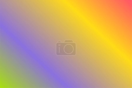 Illustration for Coral Yellow Violet Kelly Green abstract background. Colorful wallpaper, vector illustration - Royalty Free Image